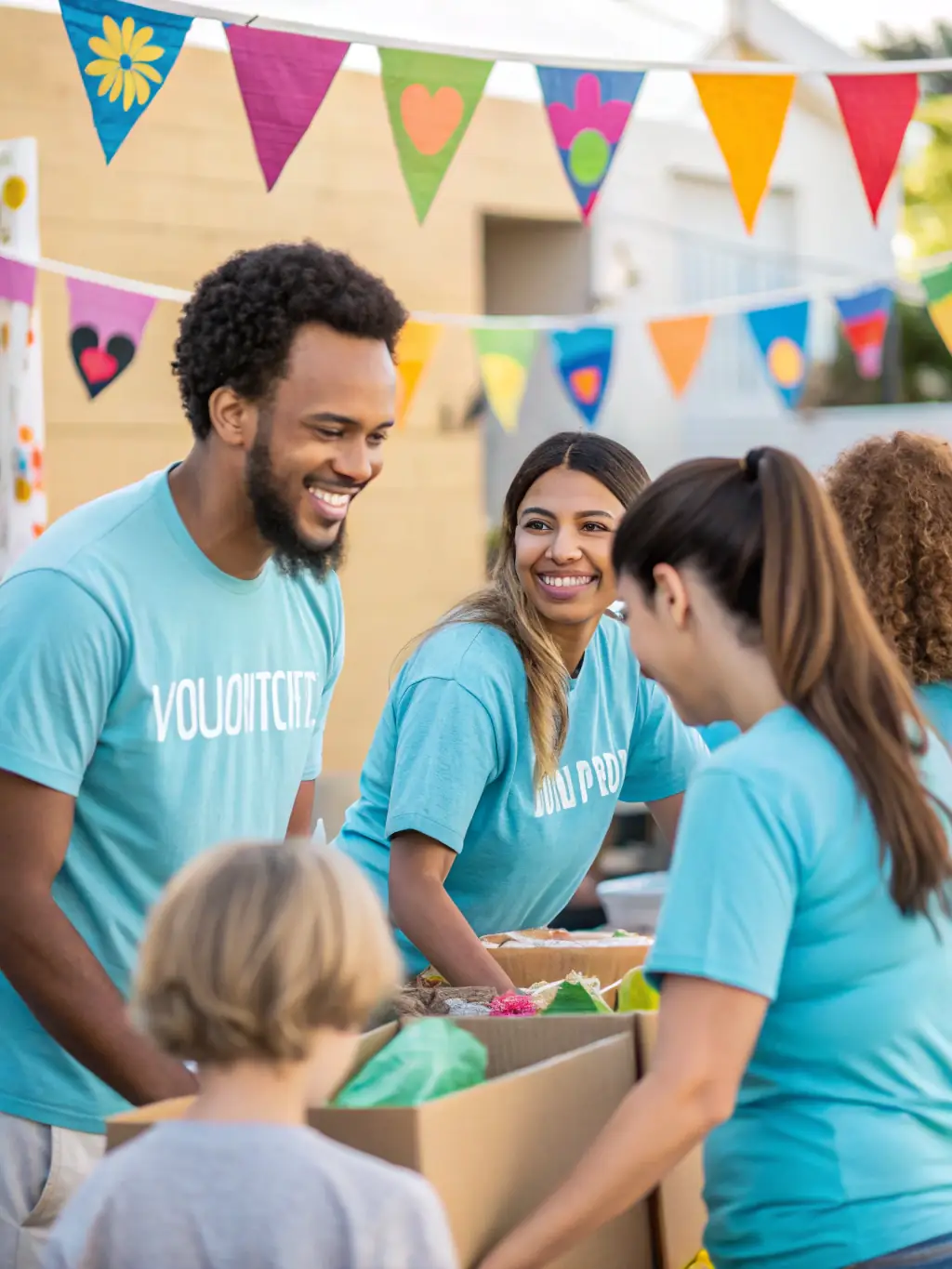 A photo of volunteers assisting at an ECURIE DES BALZANES event, highlighting the organization's reliance on community support.